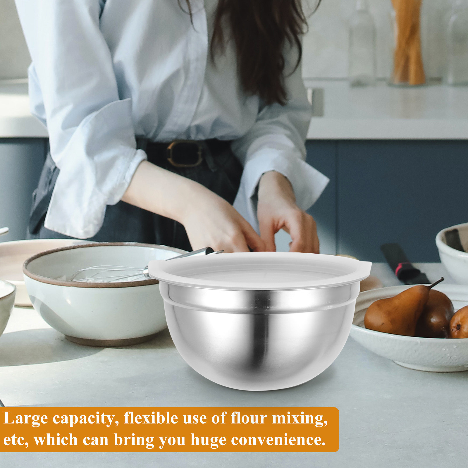 Premium Stainless Steel Mixing - Kitchen Baking Bowls ulasan dan harga