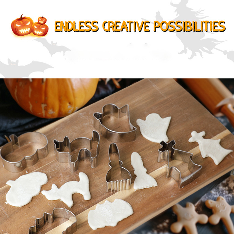 5/6/7/12PCS Halloween Cookie C - Kitchen Baking Cookies ulasan dan harga